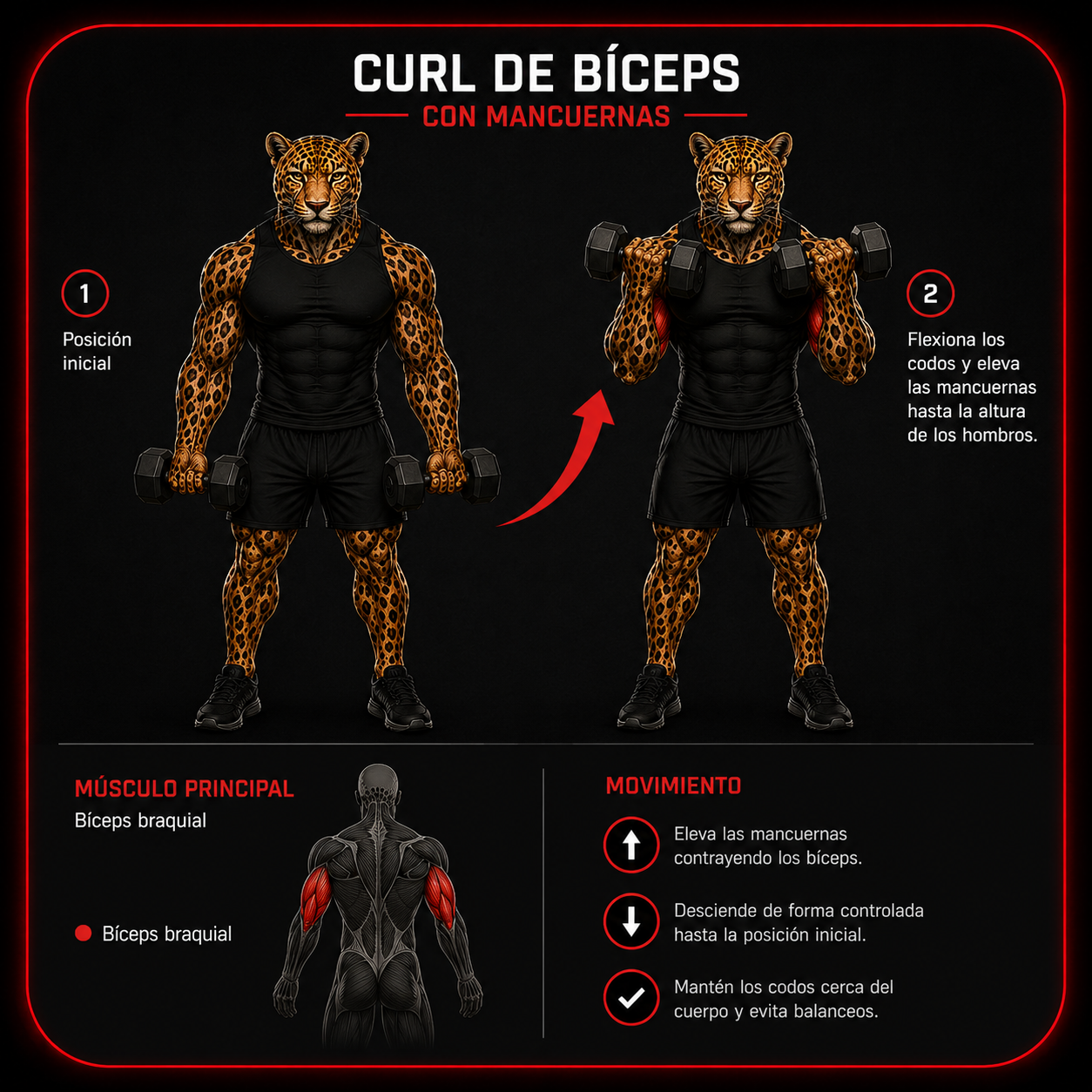 Curl de Bíceps con Mancuerna